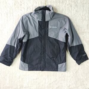 Columbia Boys Bugaboo II Interchange Jacket Sz XS Outgrown Canvas Zip Outdoor
